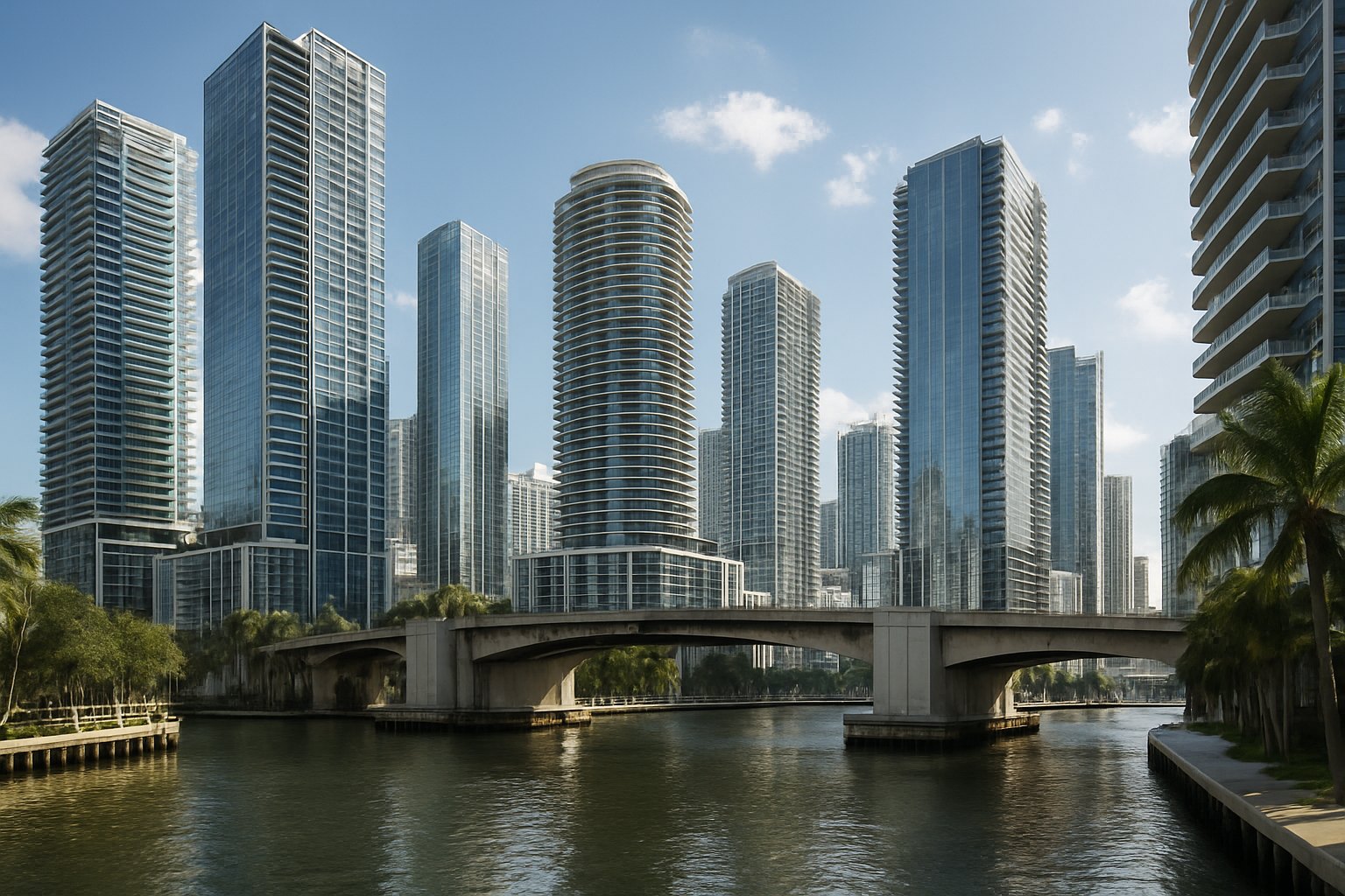 A Brickell, Florida street scene. Reyes Injury Law represents injured people across Brickell and Miami-Dade County.